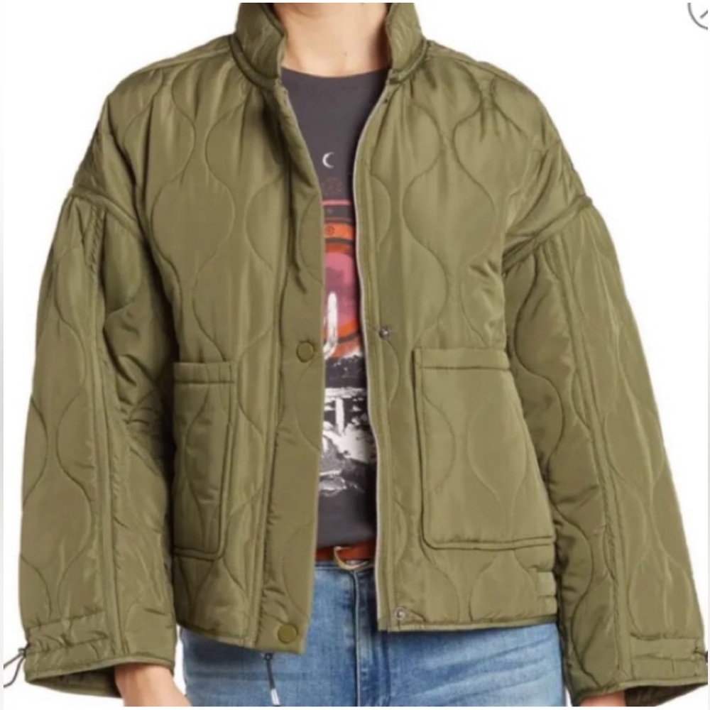 Lucky Brand green Quilted Jacket